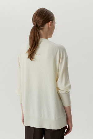 Natural White | The Ultrasoft Wool Relaxed Cardigan