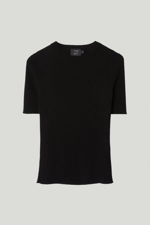 Black | The Ultrasoft Wool Ribbed T-Shirt