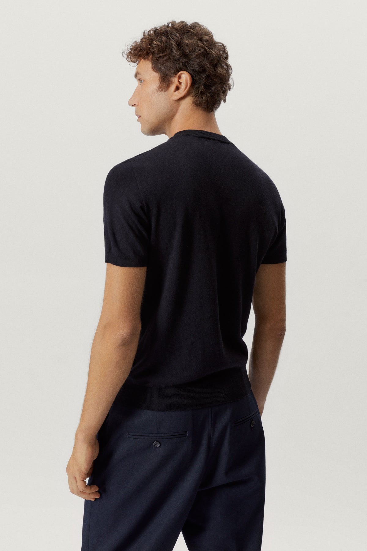 the ultrasoft wool t shirt midnight blue