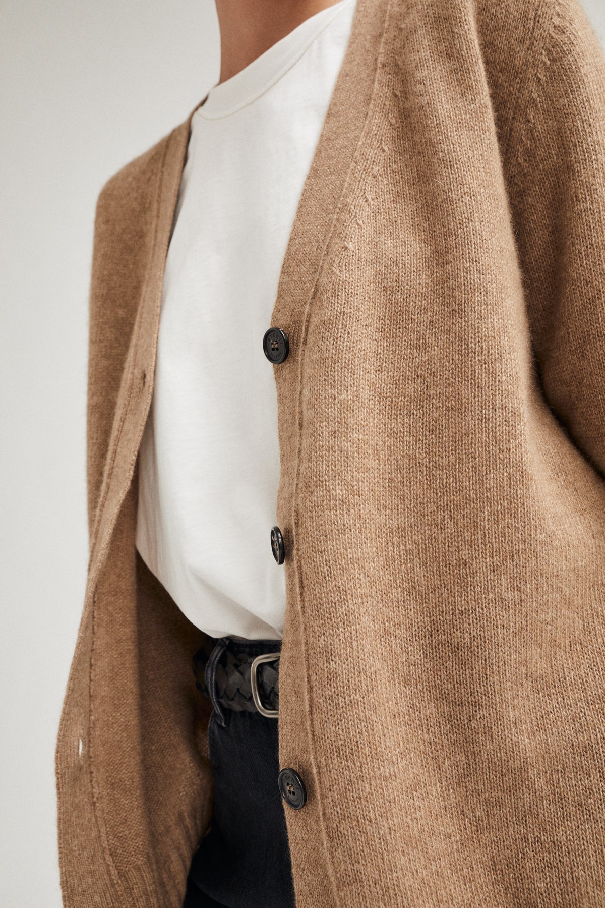 The Upcycled Cashmere Cardigan - Imperfect Version | Camel