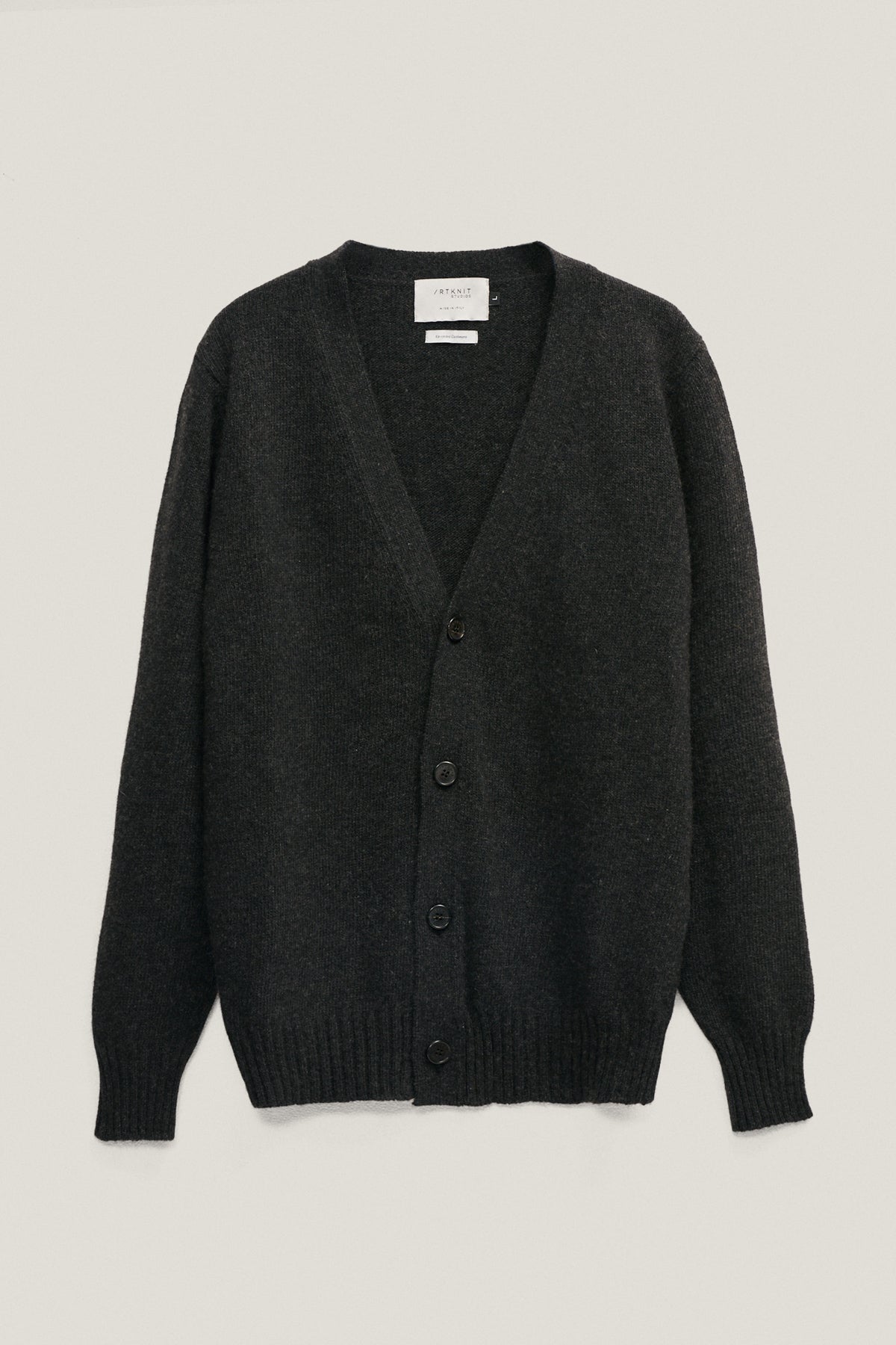 The Upcycled Cashmere Cardigan - Imperfect Version | Anthracite Grey