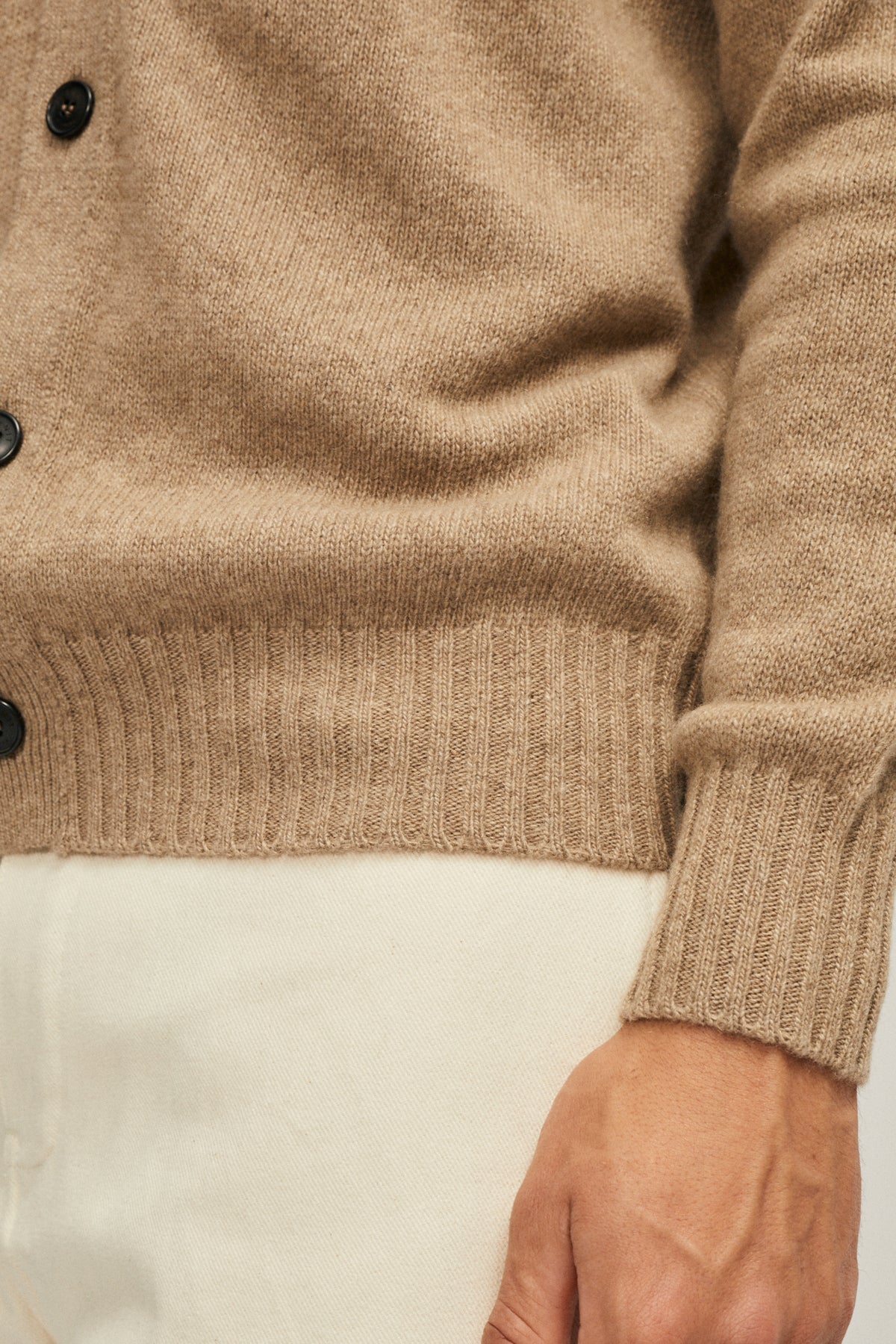 The Upcycled Cashmere Cardigan - Imperfect Version | Camel