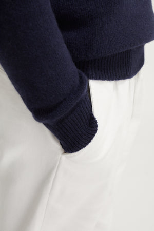 Blue Navy | The Upcycled Cashmere Polo – Imperfect Version