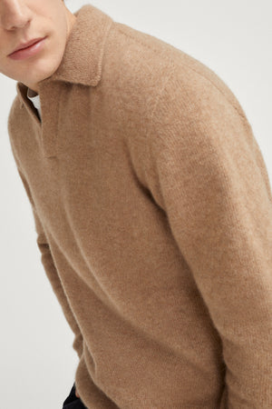 Camel | The Upcycled Cashmere Polo – Imperfect Version