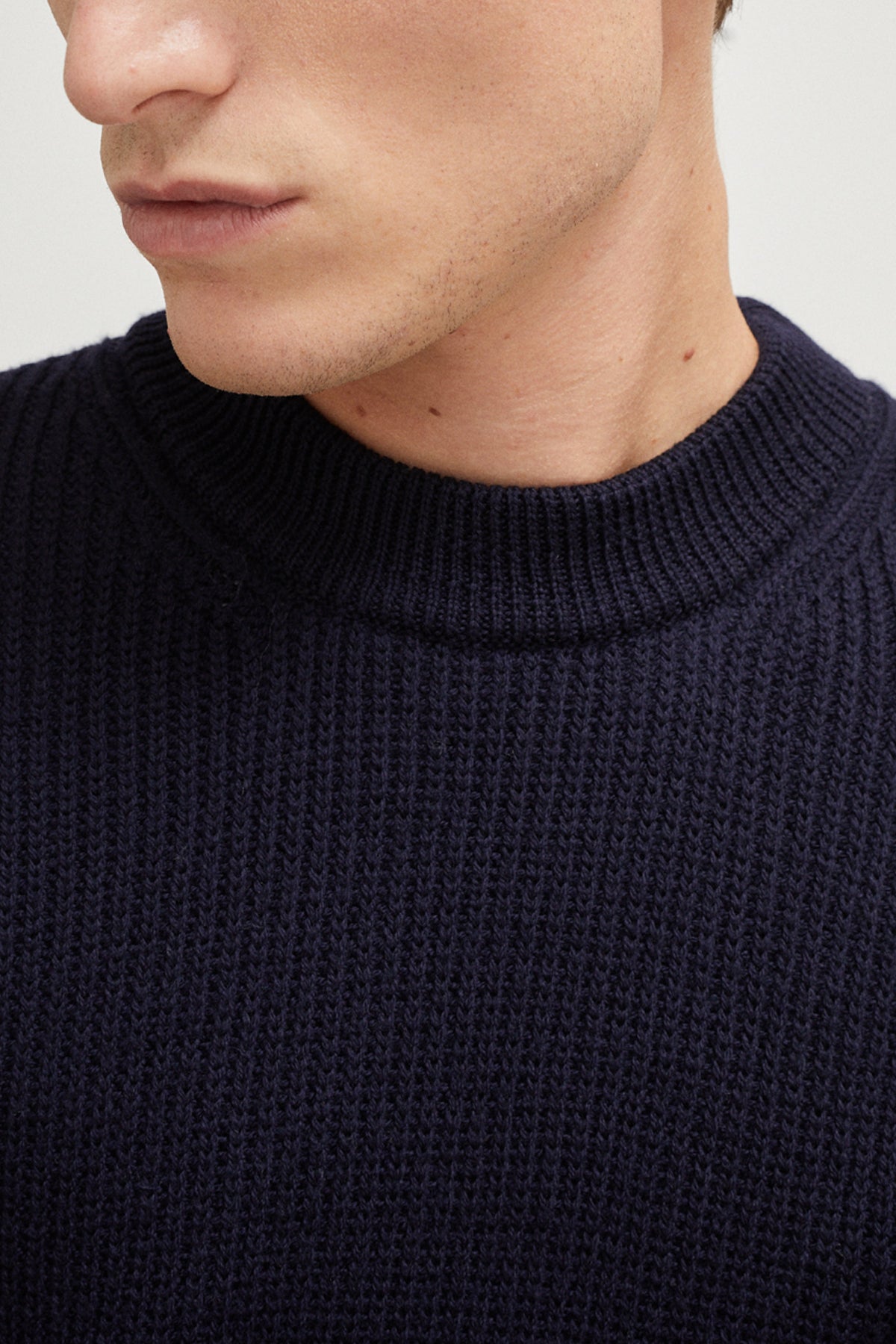 the merino perkins sweater imperfect version blue navy