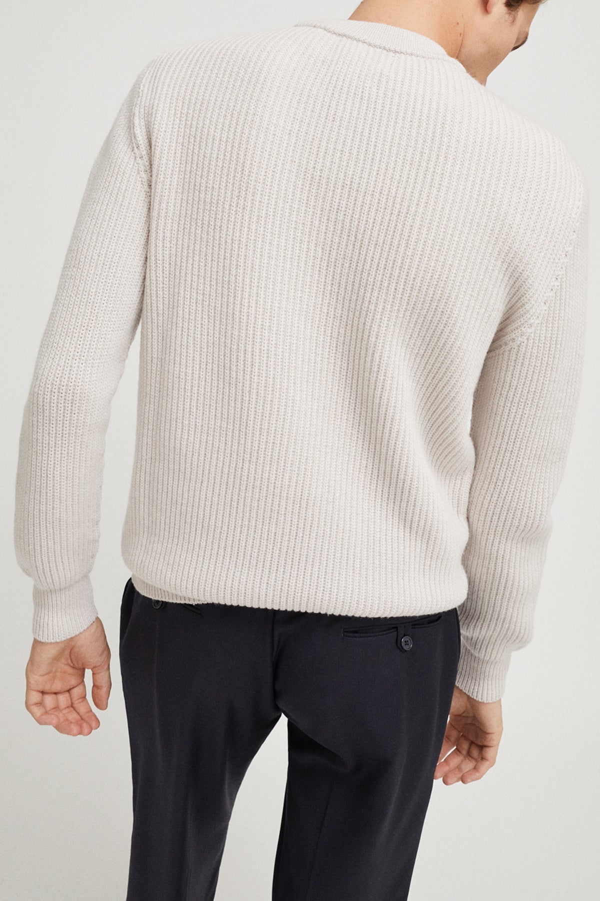 the merino wool perkins sweater imperfect version pearl