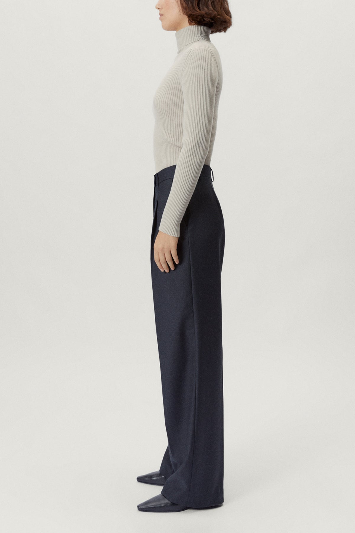 The Wool Tailored Pants with Pinces