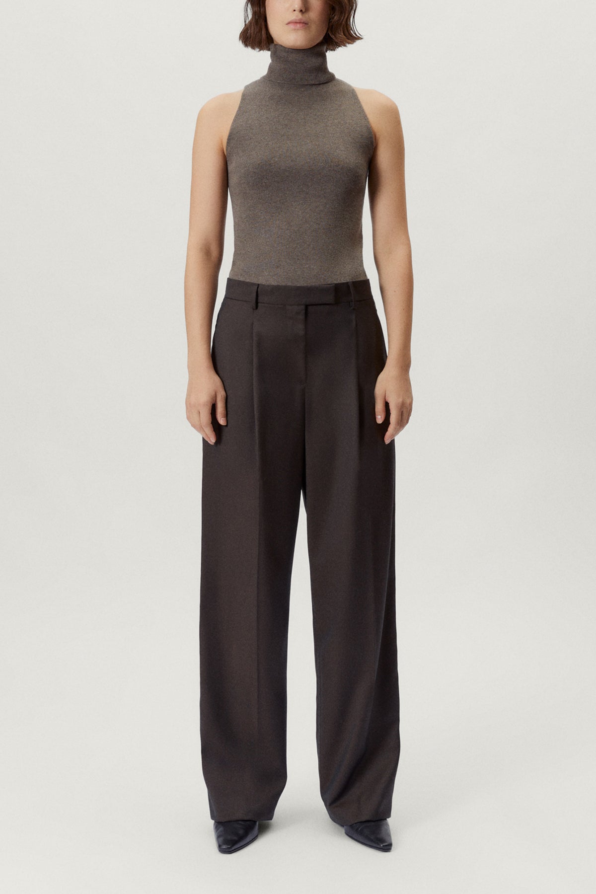 The Wool Tailored Pants with Pinces