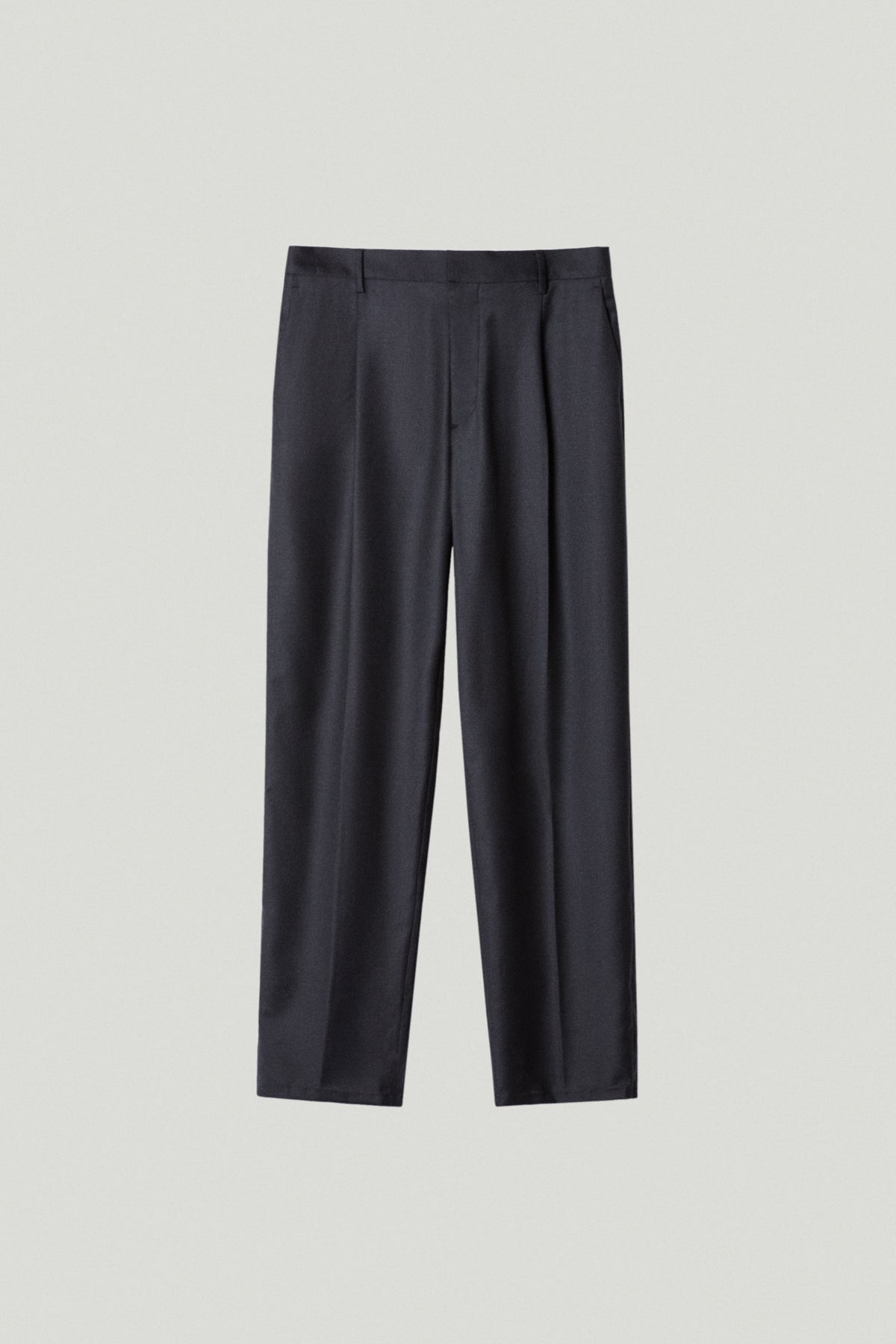 Anthracite Grey | The Wool Tailored Pants with Pinces