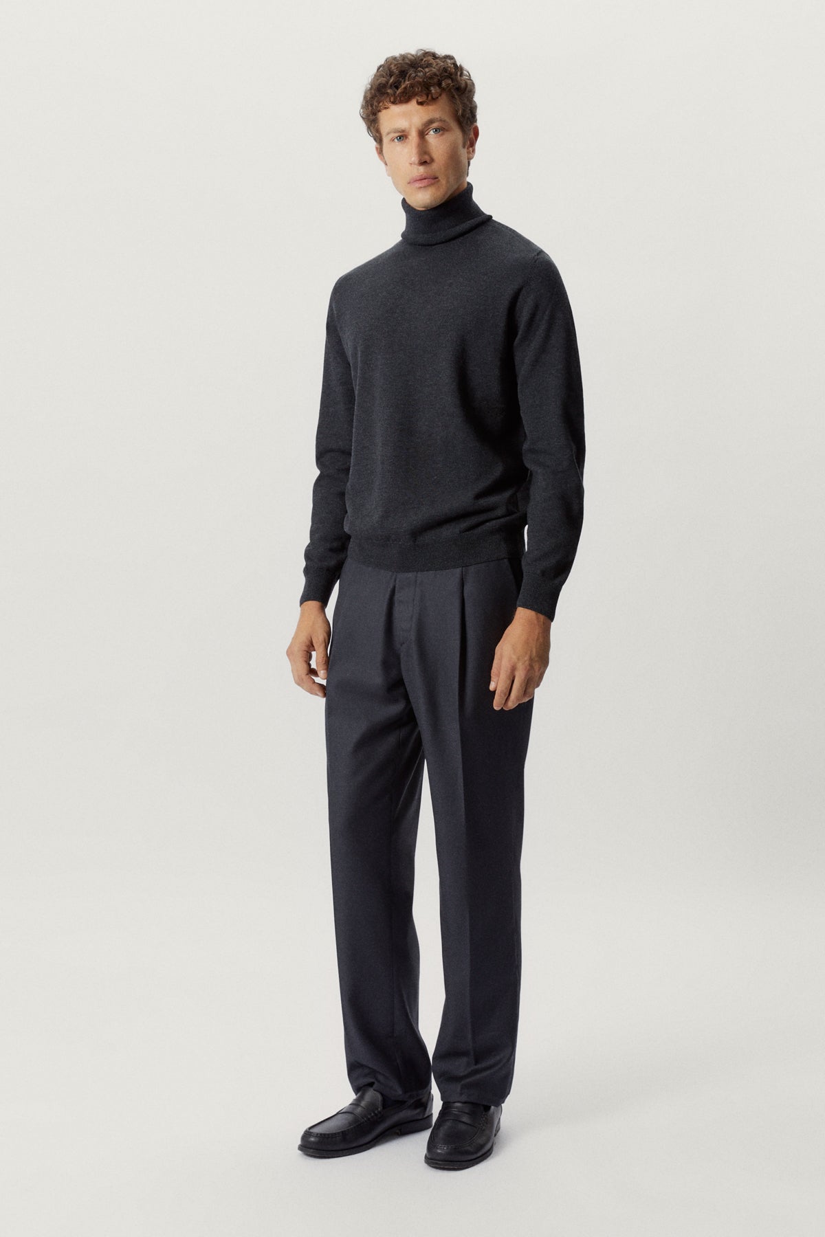 Blue Navy | The Wool Tailored Pants with Pinces