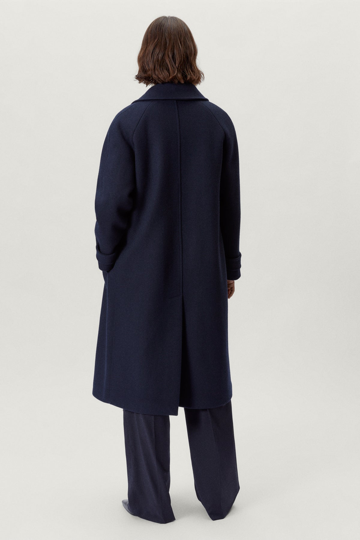 the woolen coat blue navy