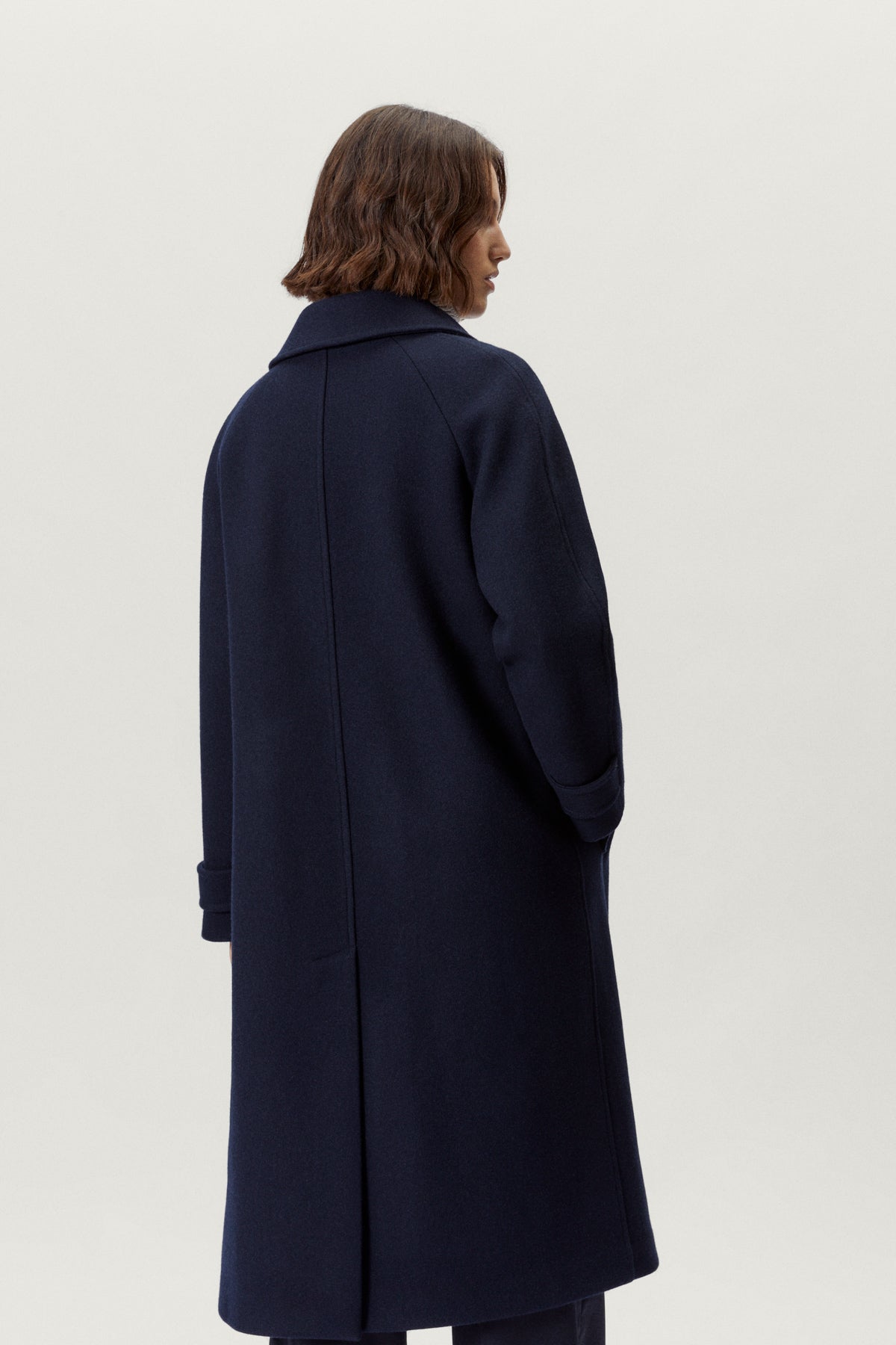 the woolen coat blue navy