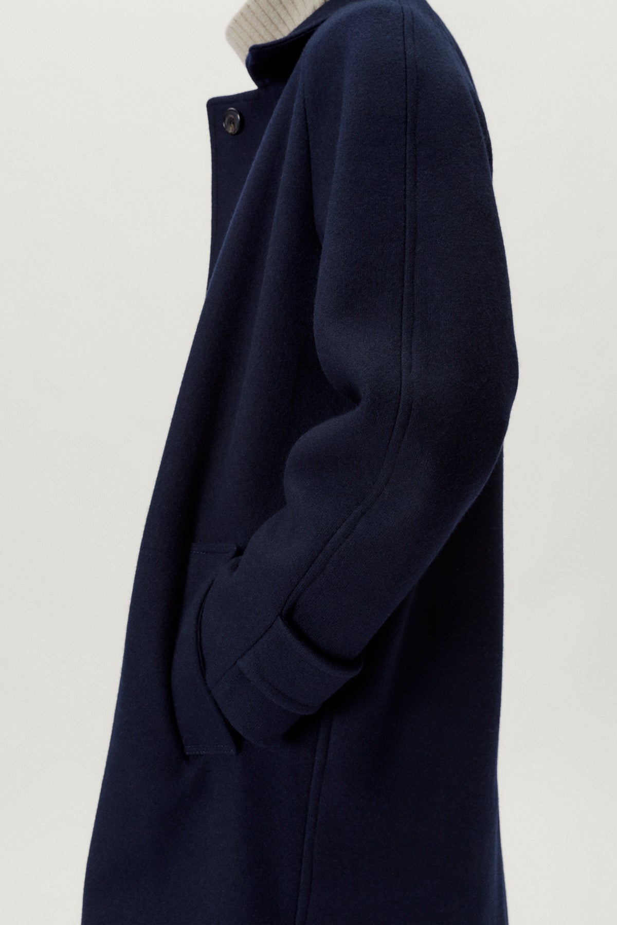 the woolen coat blue navy