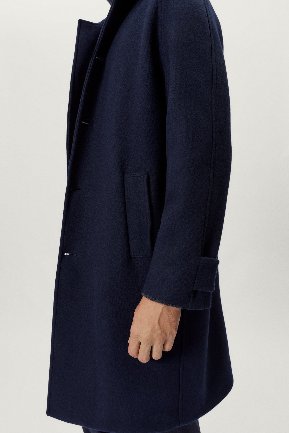 the woolen coat blue navy