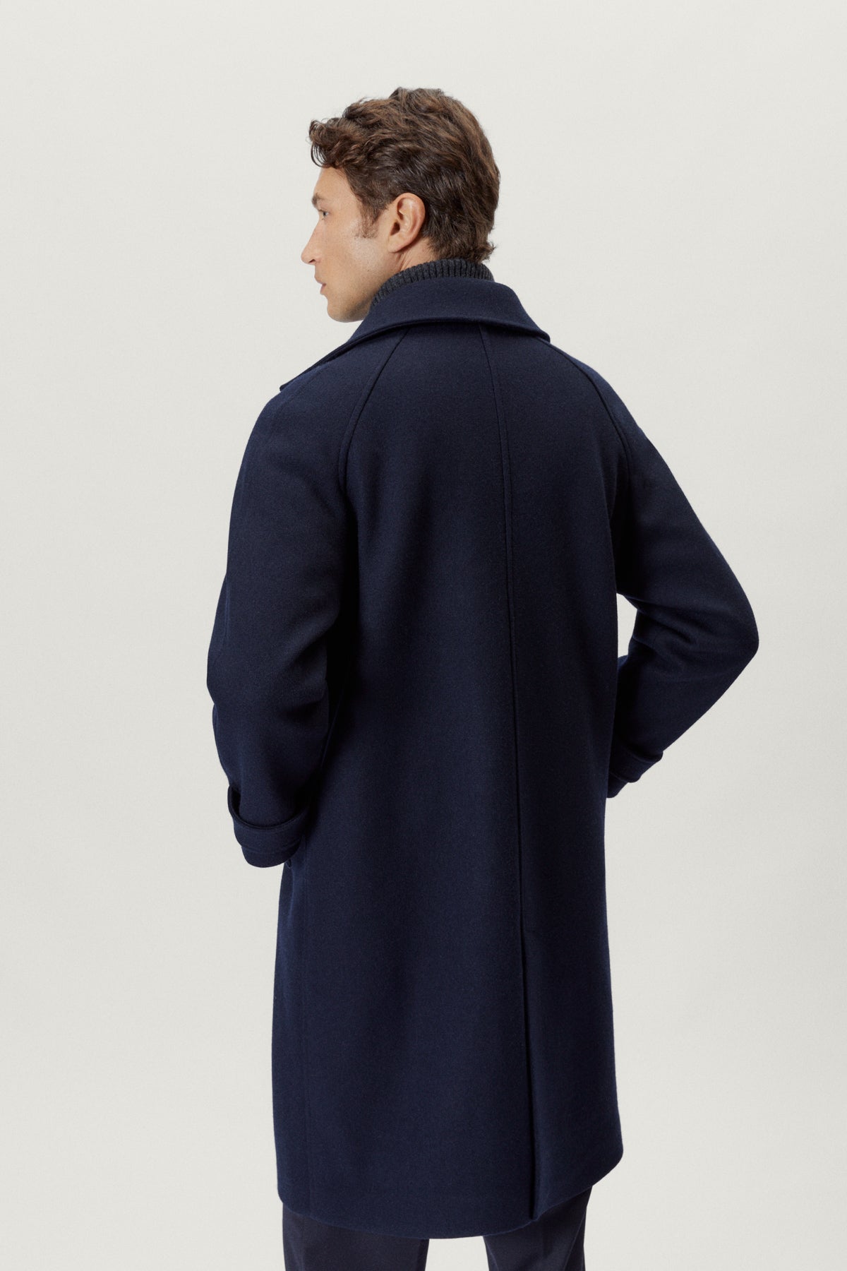 the woolen coat blue navy