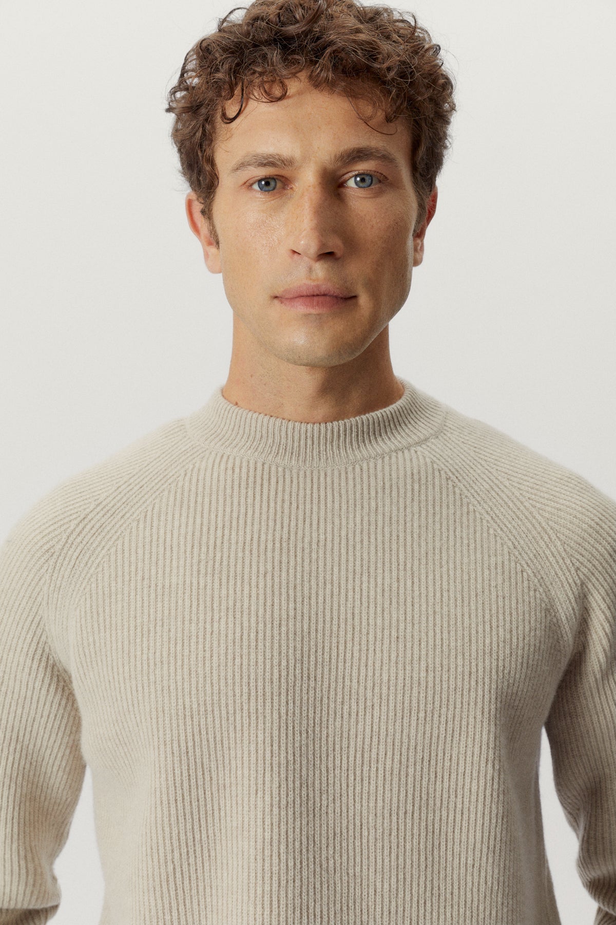 the woolen perkins sweater ecru