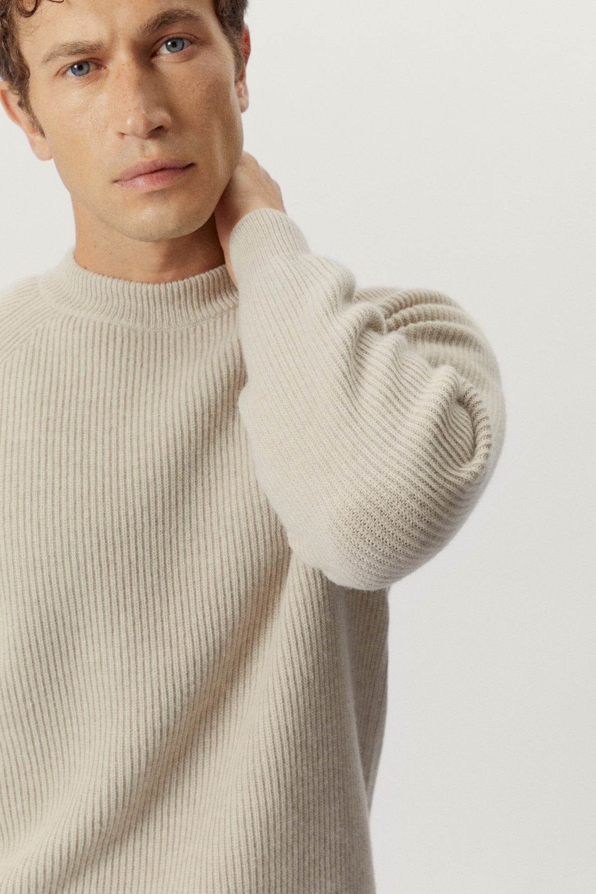 the woolen perkins sweater ecru