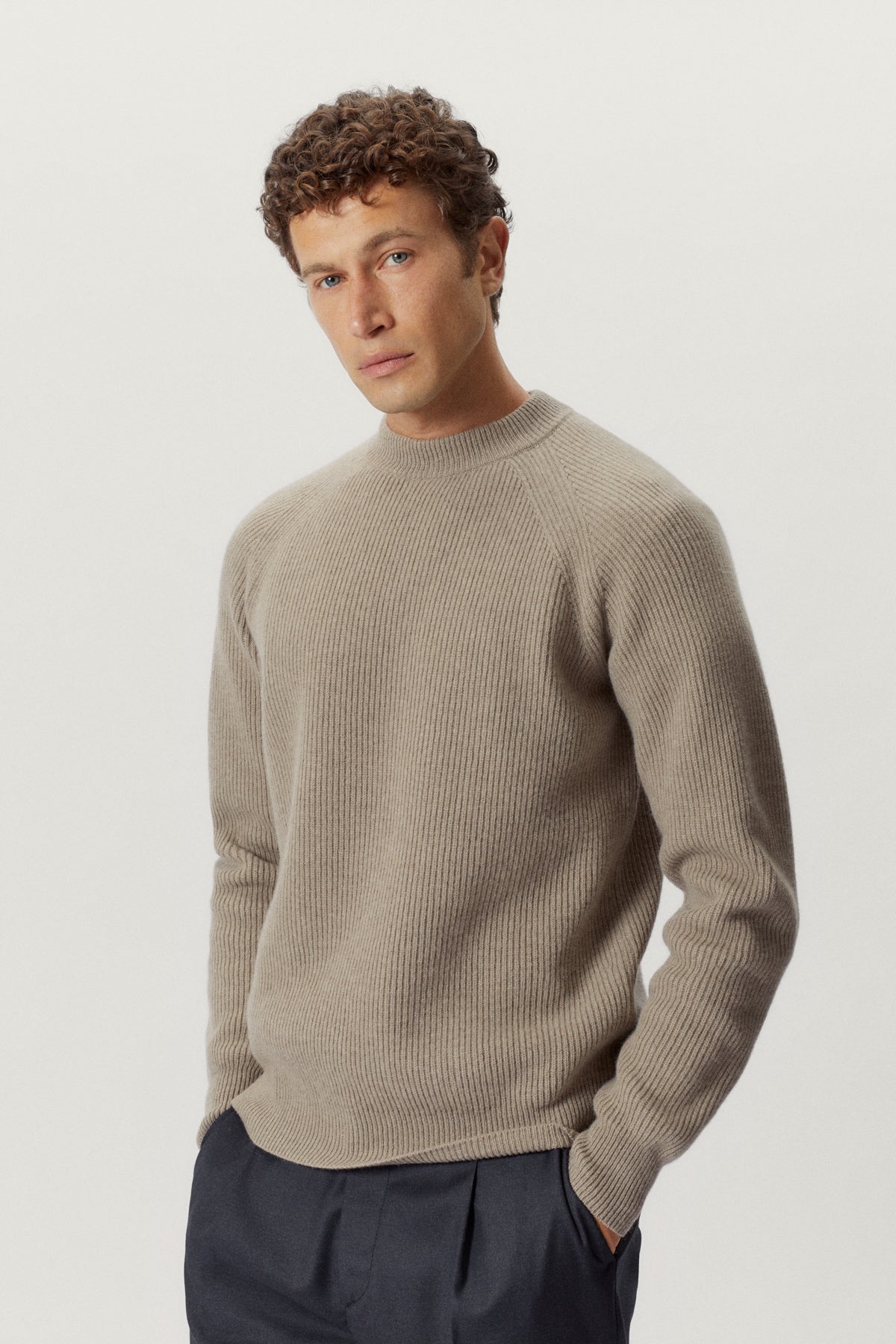 the woolen perkins sweater oak