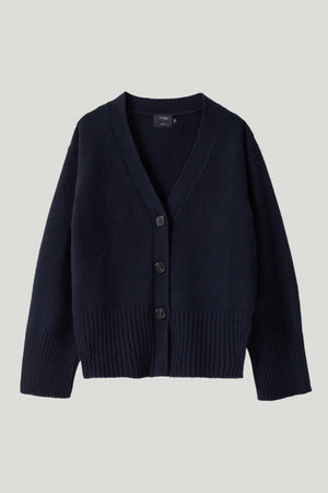Blue Navy | The Woolen Relaxed Cardigan
