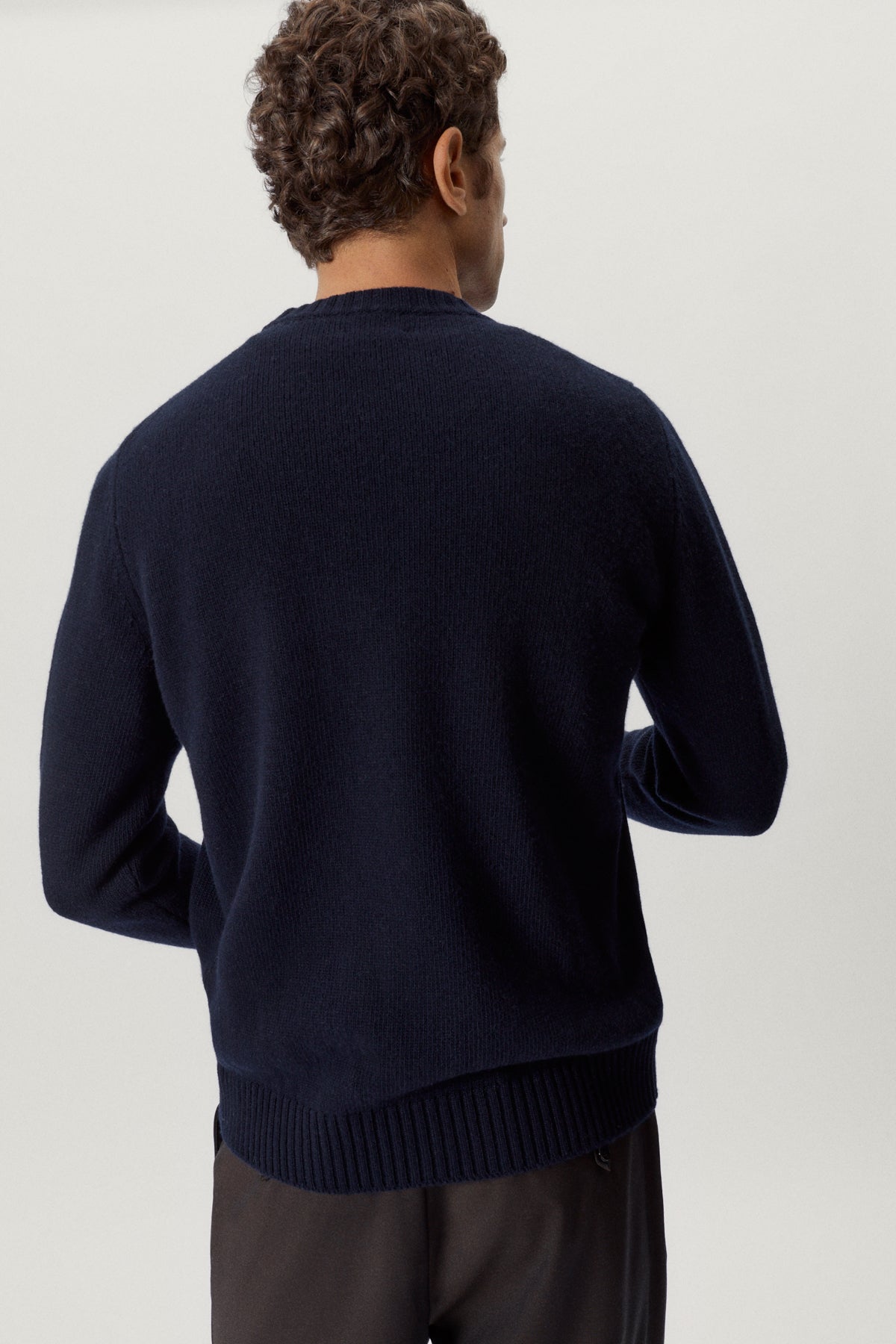 the woolen sweater blue navy