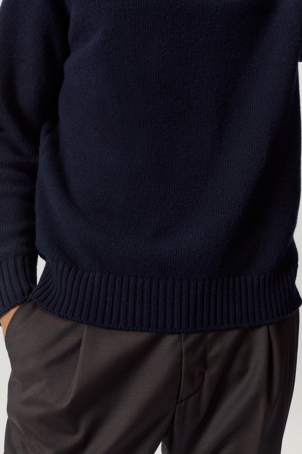 the woolen sweater blue navy