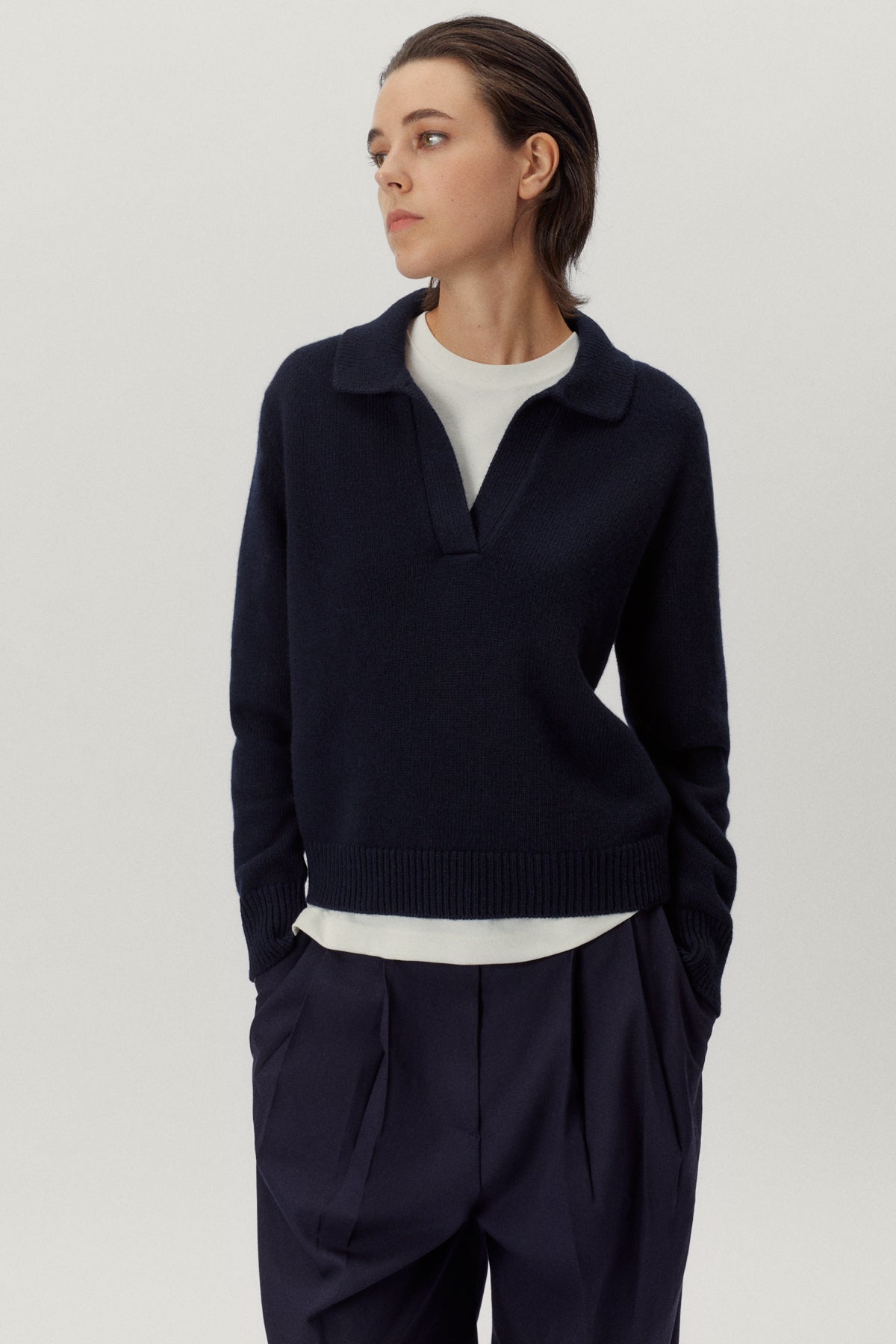 the woolen vintage polo blue navy