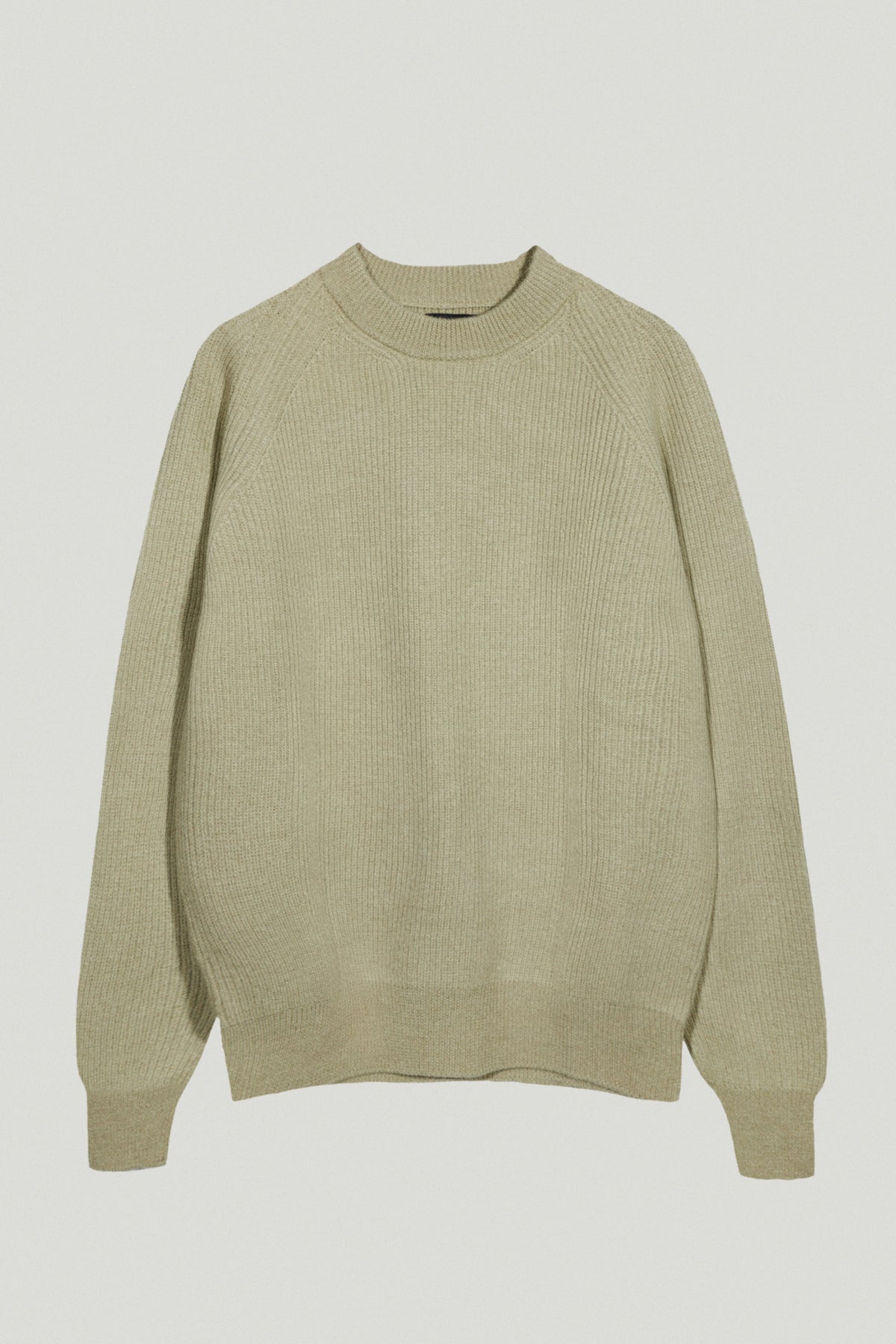 the natural dye crewneck sweater equisetum green