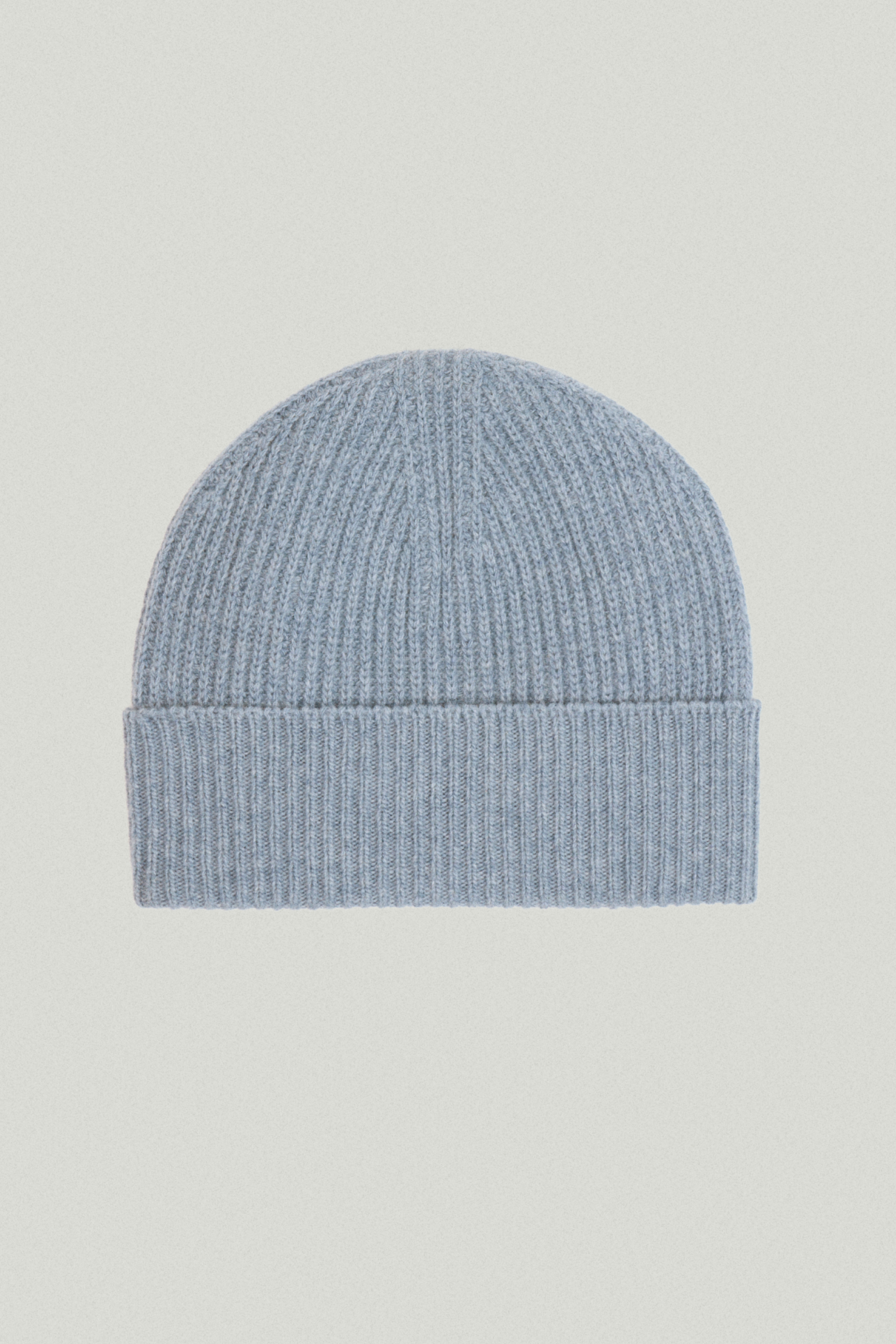 The Woolen Ribbed Beanie ash blue