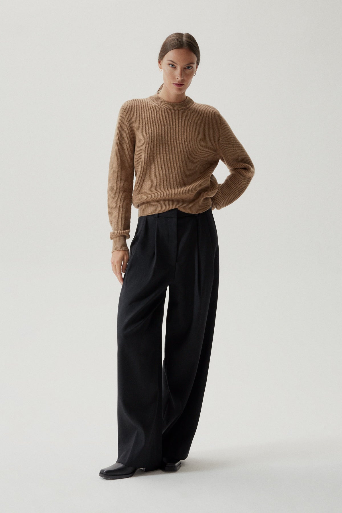 Caramel | The Merino Wool Perkins Sweater