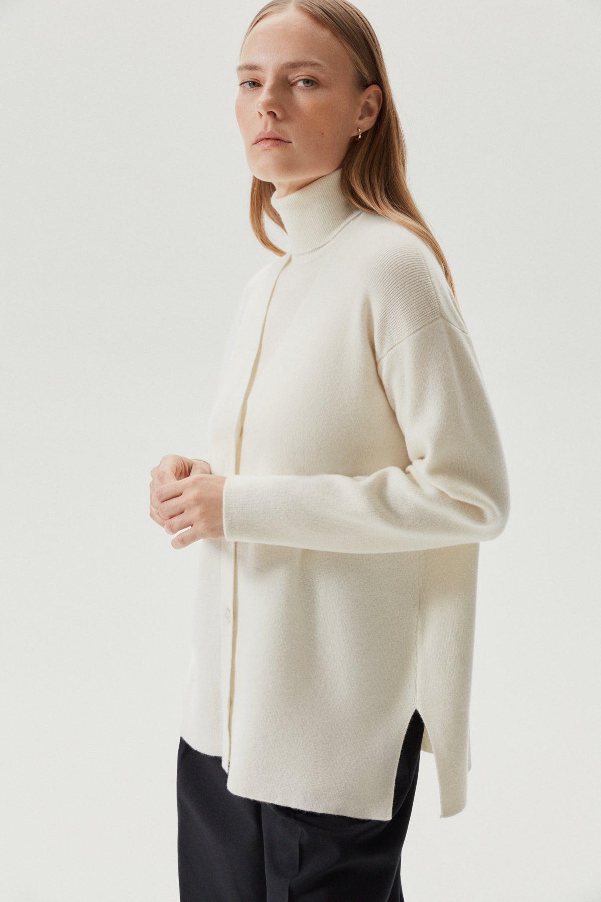 Snow White | The Superior Cashmere Chunky Cardigan