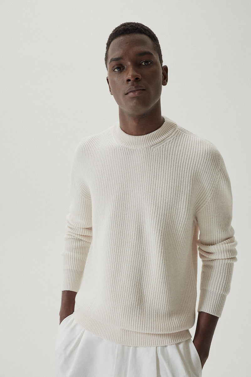 Natural White | The Merino Wool Perkins Sweater