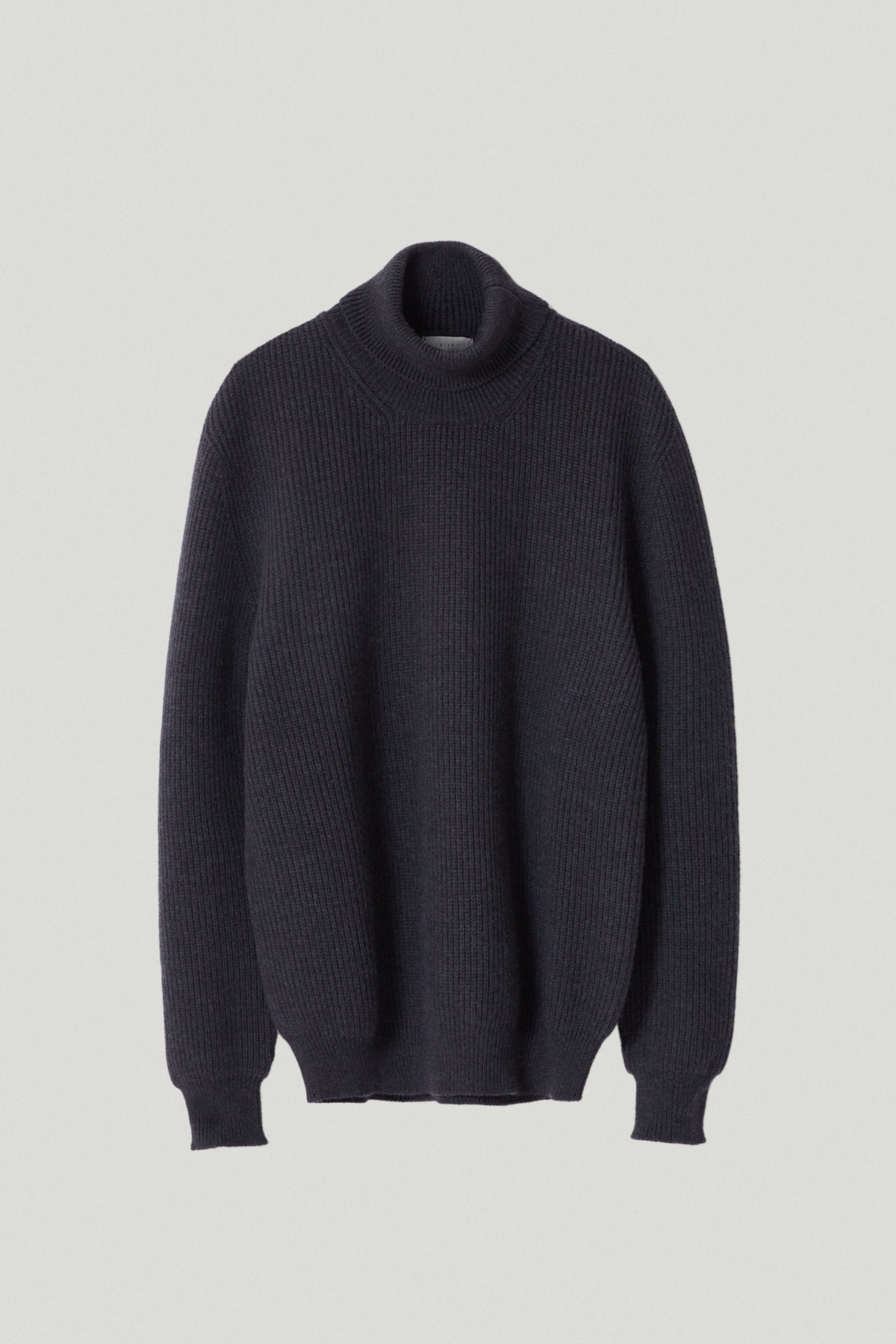 Anthracite | The Merino Wool Ribbed Roll neck