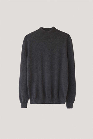 Anthracite Grey | The High-Neck Cashmere 