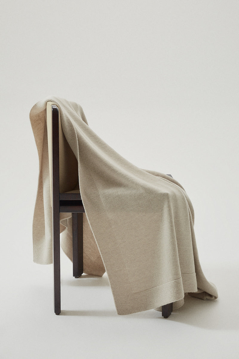Ecru | The Woolen Knit Blanket