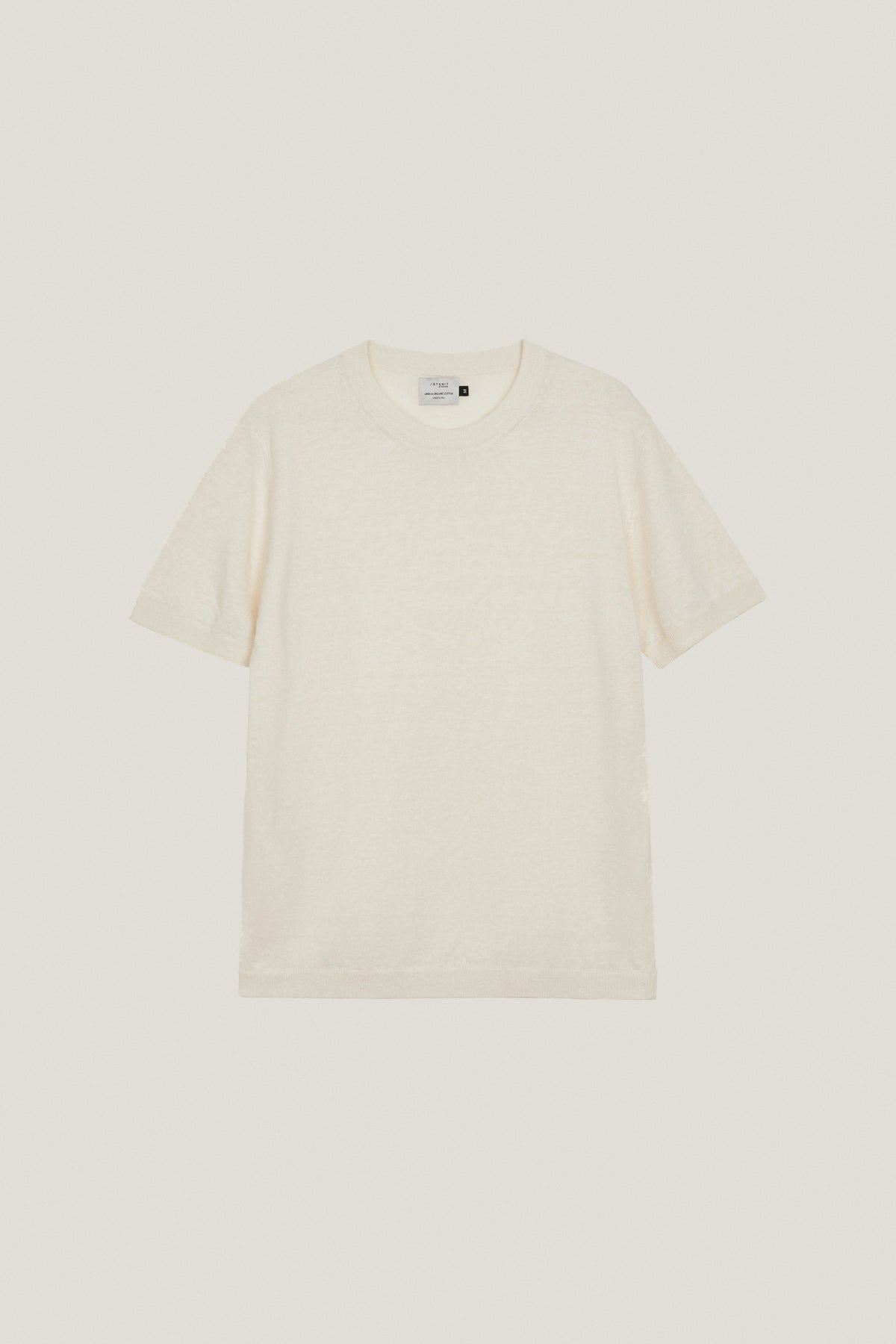 Milk White | The Linen Cotton Knit T-Shirt