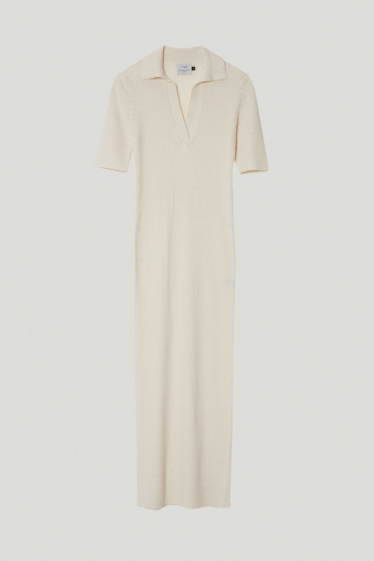Milk White | The Linen Cotton Polo Dress