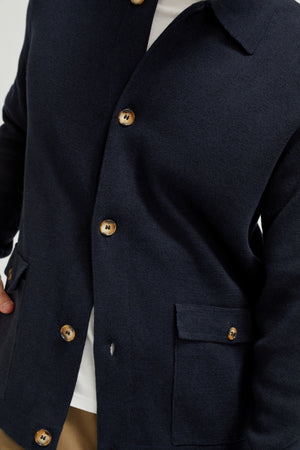 Blue Navy | The Linen Cotton Jacket