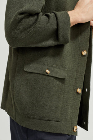 Military Green | The Linen Cotton Jacket