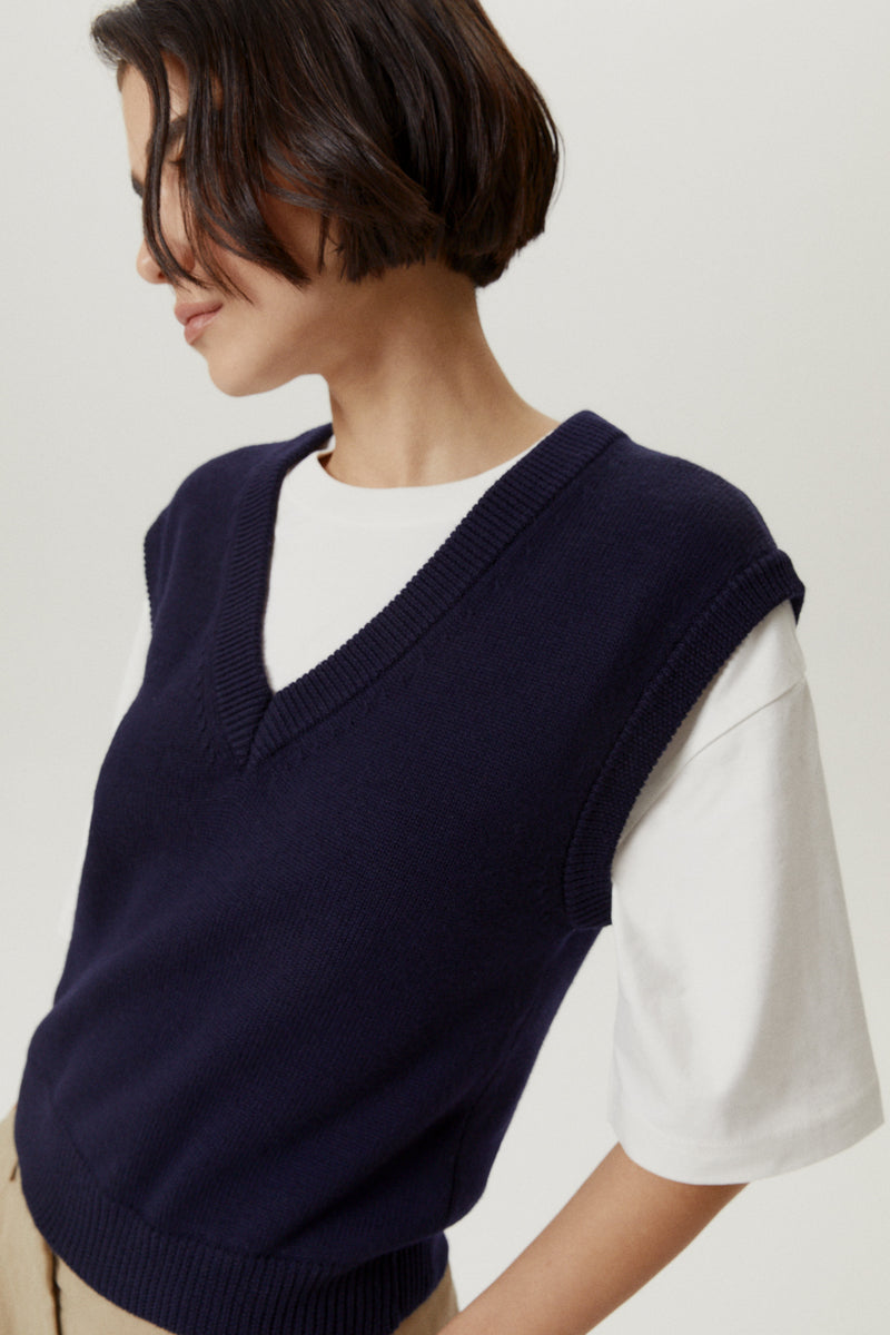 Blue Navy | The Merino Wool Vest