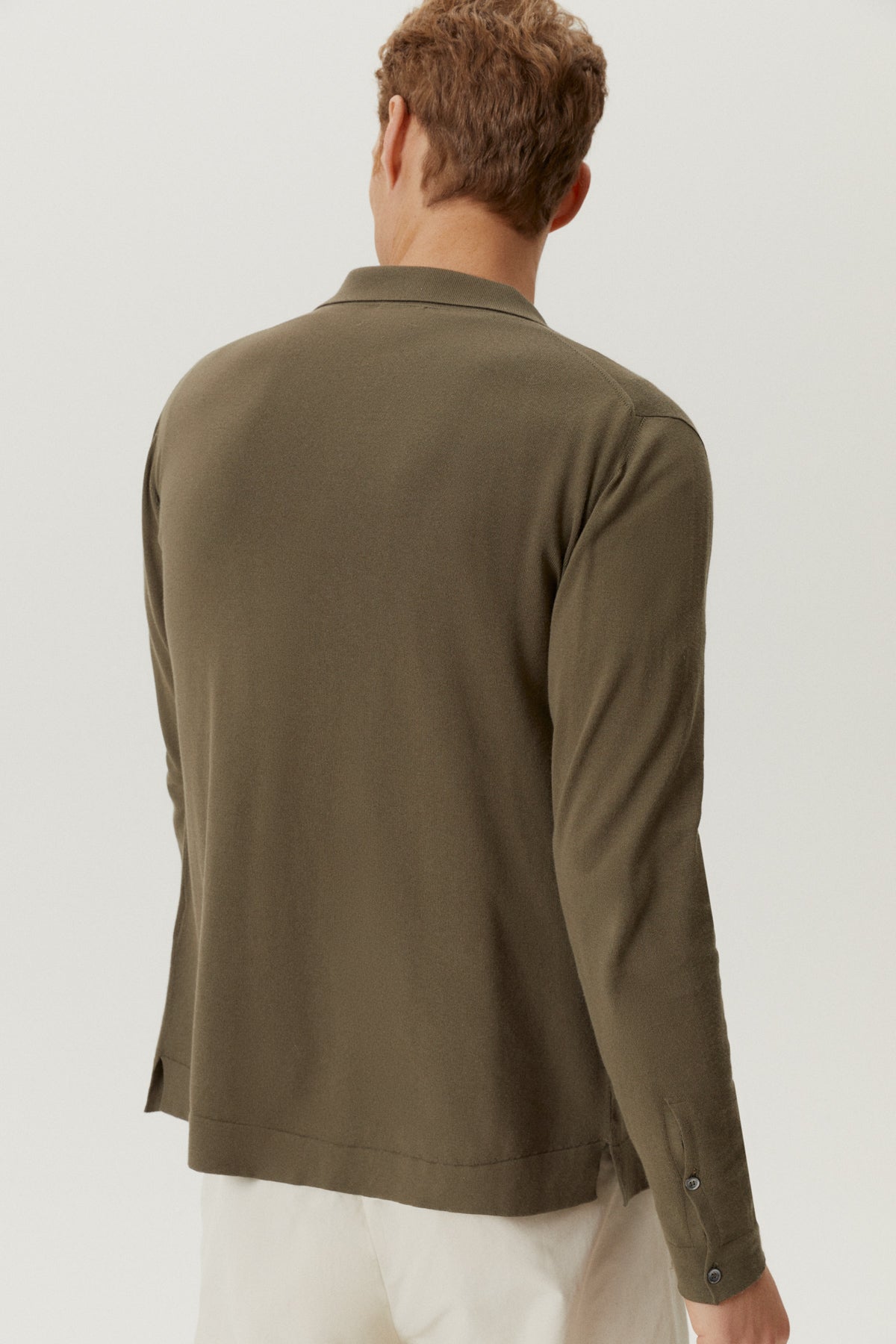 Kaki Green | The Organic Cotton Knit Shirt