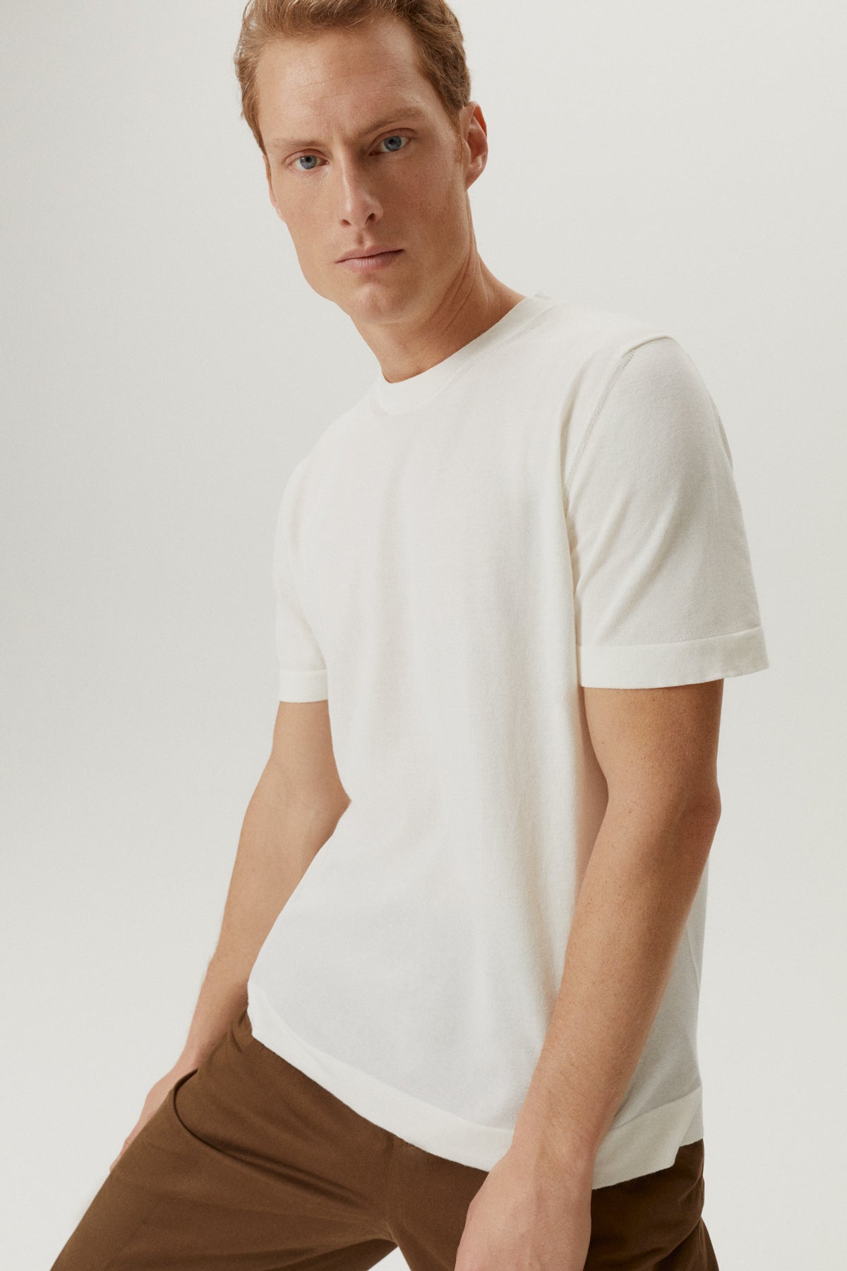 Milk White | The Organic Cotton Knit T-Shirt