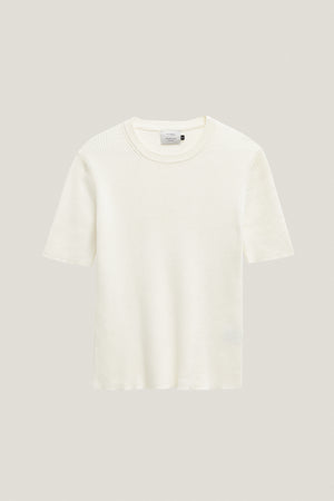 Milk White | The Organic Cotton Ribbed T-Shirt