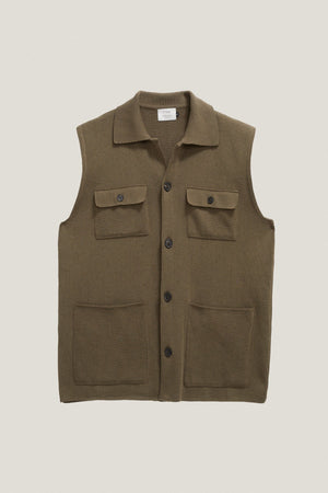 Kaki Green | The Organic Cotton Vest