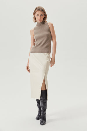Natural Beige | The Superior Cashmere A-line Top