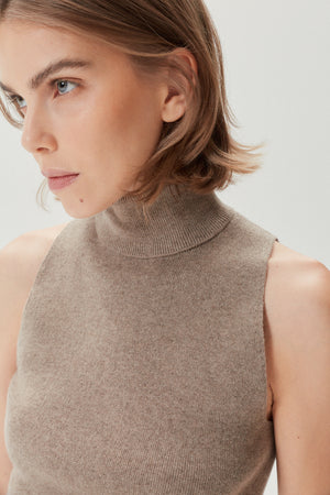 Natural Beige | The Superior Cashmere A-line Top