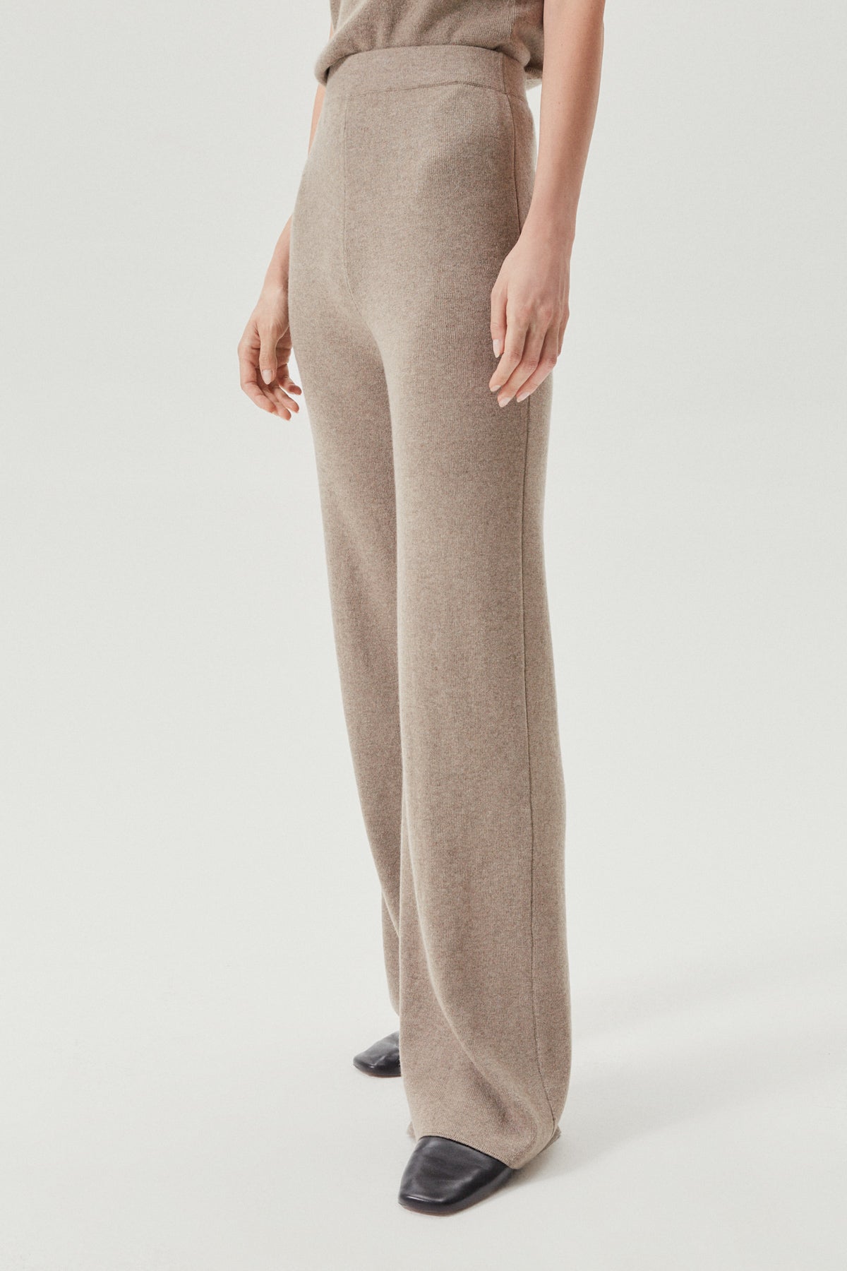 Natural Beige | The Cashmere Palazzo Pants
