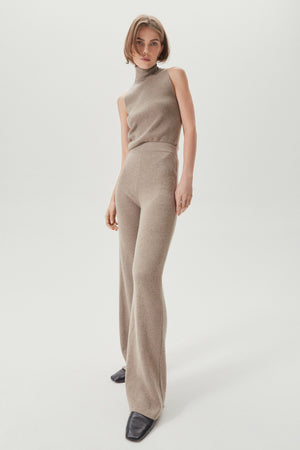 Natural Beige | The Cashmere Palazzo Pants