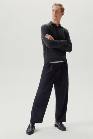 Charcoal Grey | The Superior Cashmere Polo